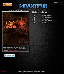 war for the overworld cheat engine|war for the overworld walkthrough.